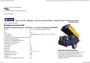 Prijenosni zračni kompresori - dizel, električni, benzinski CompAir C 65-10