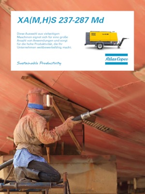 Prijenosni zračni kompresori - dizel, električni, benzinski Atlas Copco XAMS 287 MD