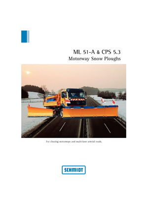 Snježni plugovi za autoceste Schmidt ML 51 A