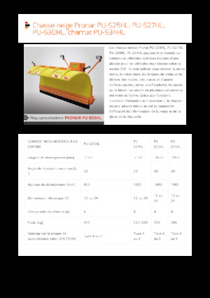 Snježni plugovi za autoceste Pronar PU-S30HL 