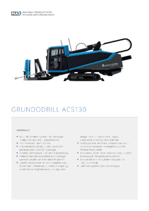 Horizontalne usmjerene bušilice TRACTO-Technik Grundodrill ACS 130
