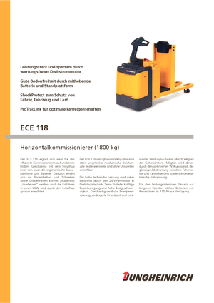Skupljači narudžbi Jungheinrich ECE 118