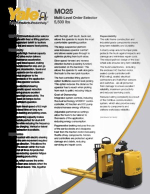 Skupljači narudžbi Yale MO25