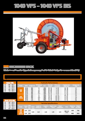 Namotaji za crijeva IRRIFRANCE 1040 VPS BIS 125/400