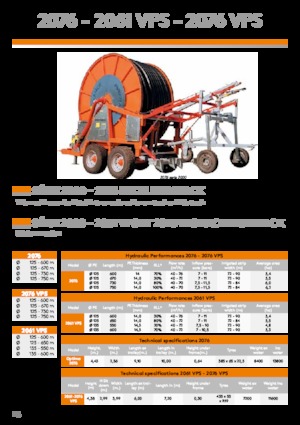 Namotaji za crijeva IRRIFRANCE 2061 135/550