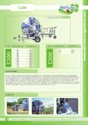 Namotaji za crijeva Nettuno C200 125/220