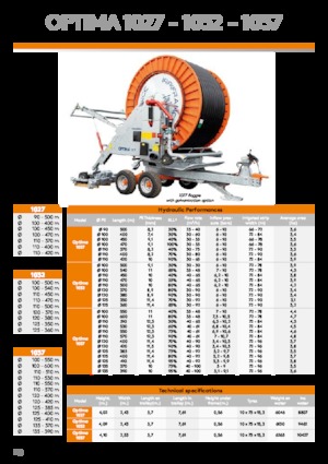 Namotaji za crijeva IRRIFRANCE Optima 1037 Boggie 135/390