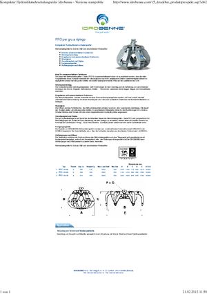 Hidr. preklopne kante Idrobenne PFO 6/280