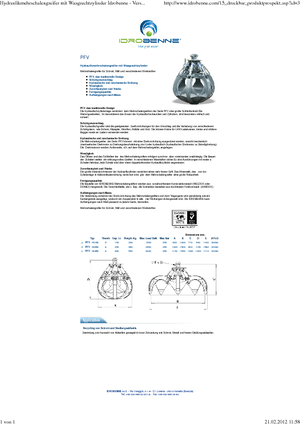 Hidr. preklopne kante Idrobenne PFV 6/250