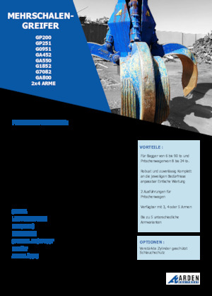 Hidr. preklopne kante Arden GA550