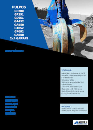 Hidr. preklopne kante Arden GA550