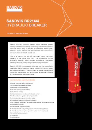 Hidraulični čekači Sandvik BR2166i