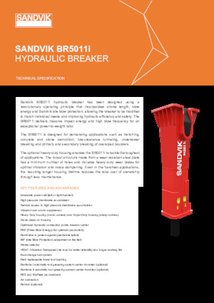Hidraulični čekači Sandvik BR5011i