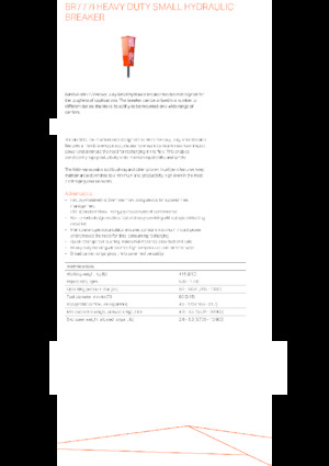 Hidraulični čekači Sandvik BR777i