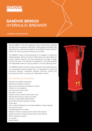 Hidraulični čekači Sandvik BR9033i