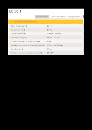 Hidraulični čekači Epiroc EC 50 T