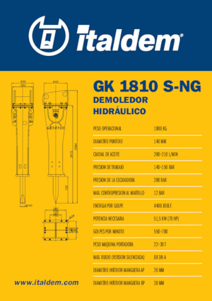 Hidraulični čekači Italdem GK 1810 S-NG