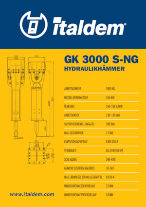 Hidraulični čekači Italdem GK 3000 S-NG