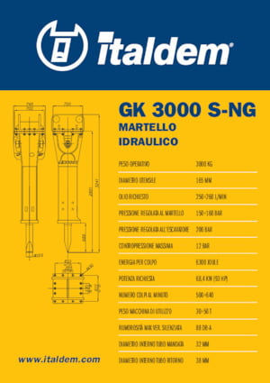 Hidraulični čekači Italdem GK 3000 S-NG