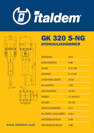 Hidraulični čekači Italdem GK 320 S-NG