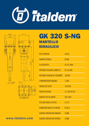 Hidraulični čekači Italdem GK 320 S-NG
