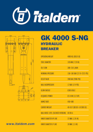 Hidraulični čekači Italdem GK 4000 S-NG