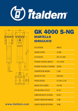 Hidraulični čekači Italdem GK 4000 S-NG