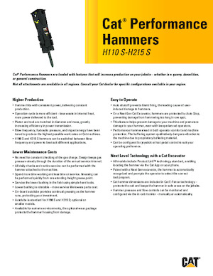 Hidraulični čekači Caterpillar H120 S