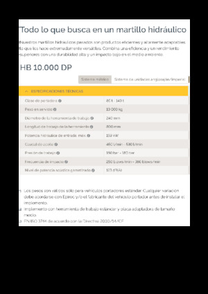 Hidraulični čekači Epiroc HB 10000 DP