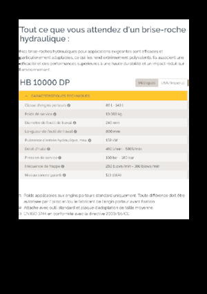 Hidraulični čekači Epiroc HB 10000 DP