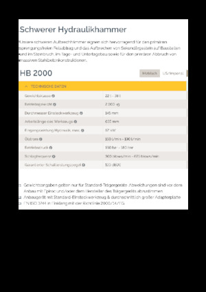 Hidraulični čekači Epiroc HB 2000