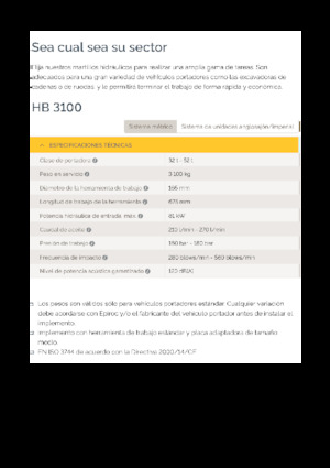 Hidraulični čekači Epiroc HB 3100