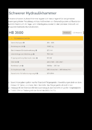 Hidraulični čekači Epiroc HB 3600