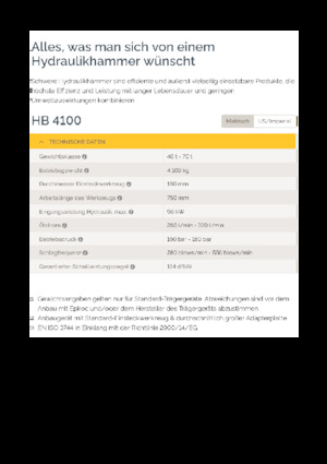 Hidraulični čekači Epiroc HB 4100