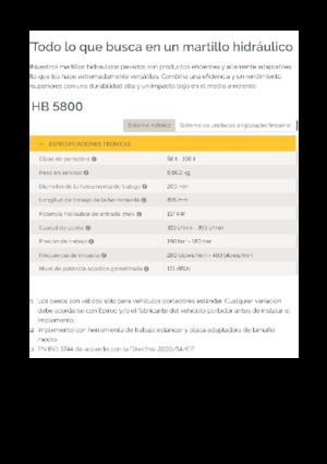 Hidraulični čekači Epiroc HB 5800