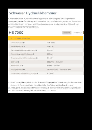 Hidraulični čekači Epiroc HB 7000