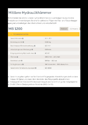 Hidraulični čekači Epiroc MB 1200