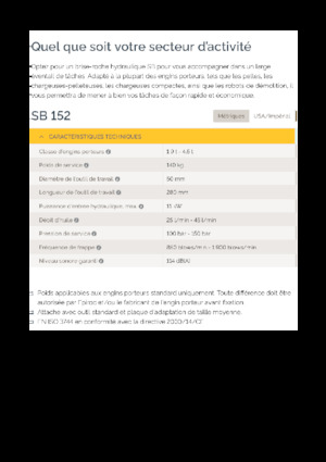 Hidraulični čekači Epiroc SB 152