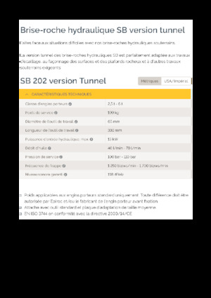 Hidraulični čekači Epiroc SB 202 T