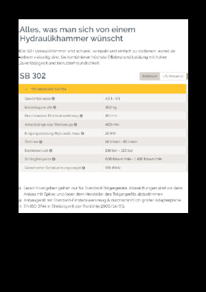 Hidraulični čekači Epiroc SB 302