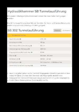 Hidraulični čekači Epiroc SB 302 T