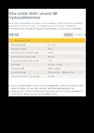 Hidraulični čekači Epiroc SB 52