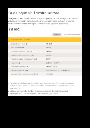 Hidraulični čekači Epiroc SB 552