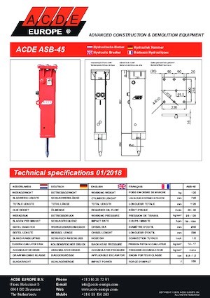 Hidraulični čekači ACDE ASB45