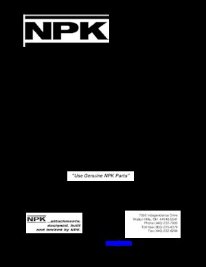 Hidraulični čekači NPK E 216 B