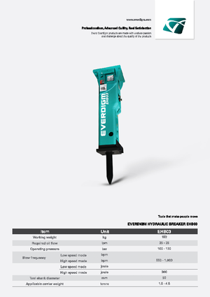 Hidraulični čekači Everdigm EHB03