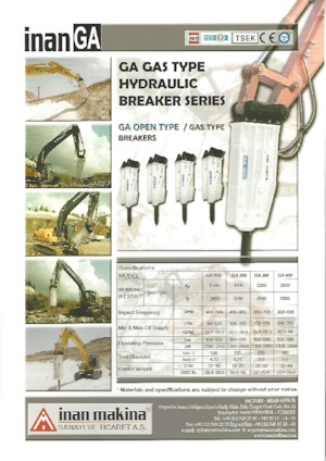 Hidraulični čekači Inan Makina GA200