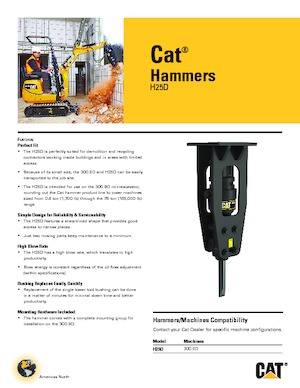 Hidraulični čekači Caterpillar H25D