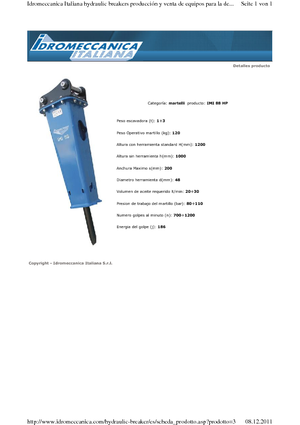 Hidraulični čekači Idromeccanica IMI 88