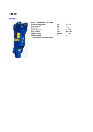 Hidraulični čekači Vistarini VH 60